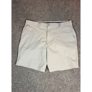 Vineyard Vines Performance Shorts Mens 38 Khaki Tan Chino Golf 9 Inch Inseam